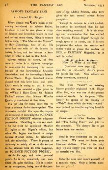 The Fantasy Fan November 1933