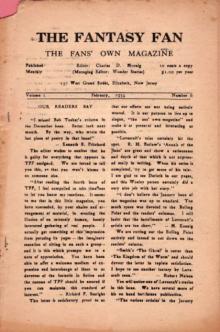 The Fantasy Fan April 1934 The Fantasy Fan April 1934