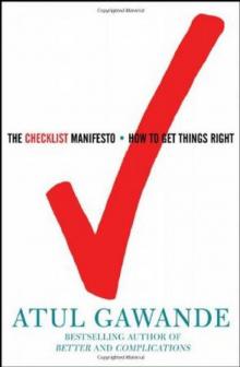 The Checklist Manifesto