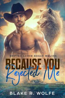Because You Rejected Me: MM Shifter Small Town Paranormal Romance (Shifter Grove Rogue Wolves Book 1)