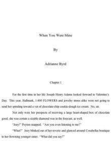 When You Were Mine (Adams Sisters)