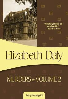 Murders in, Volume 2