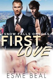 First Love: A M/M MPreg Non-Shifter Romance (Snow Falls Omegas Book 1)