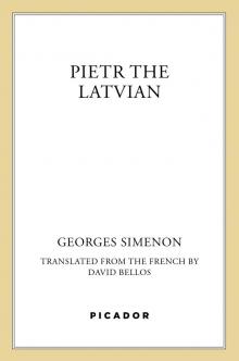 Pietr the Latvian (Inspector Maigret)
