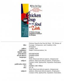 Chicken Soup for the Soul at Work Chicken Soup for the Soul at Work