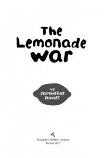 The Lemonade War The Lemonade War