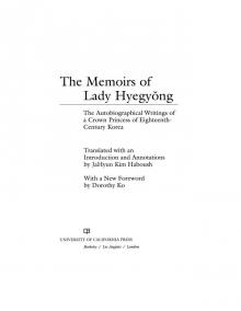 The Memoirs of Lady Hyegyong