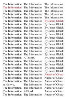 What Just Happened: A Chronicle From the Information Frontier
