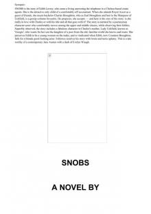 Snobs: A Novel