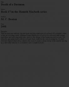 Hamish Macbeth 17 (2001) - Death of a Dustman Hamish Macbeth 17 (2001) - Death of a Dustman