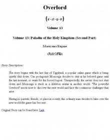 Overlord - Volume 13 - Paladin of the Holy Kingdom (Second Part)