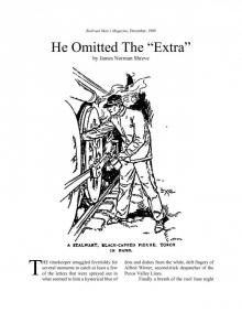 He Omitted The “Extra” by James Norman Shreve