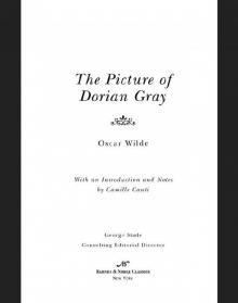 Picture of Dorian Gray (Barnes & Noble Classics Series)