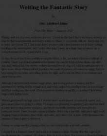 Writing the Fantastic Story