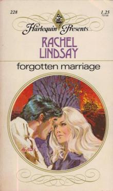 Rachel Lindsay - Forgotten Marriage