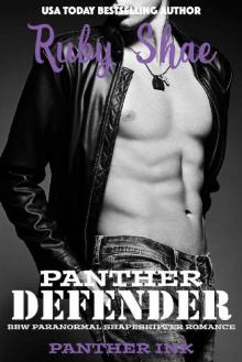 Panther Defender: (BBW Paranormal Shapeshifter Romance) (Panther Ink Book 1)