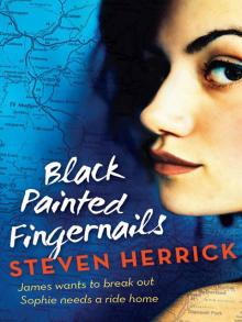 Black Painted Fingernails Black Painted Fingernails