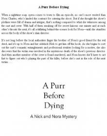 A Purr Before Dying