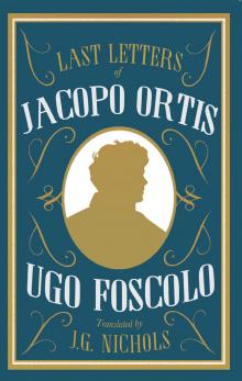 Last Letters of Jacopo Ortis