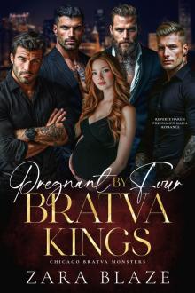 Pregnant by Four Bratva Kings: Reverse Harem Pregnancy Mafia Romance (Chicago Bratva Monsters Book 3)